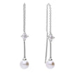 Diamonfire Pull Through Chain Drop Earrings