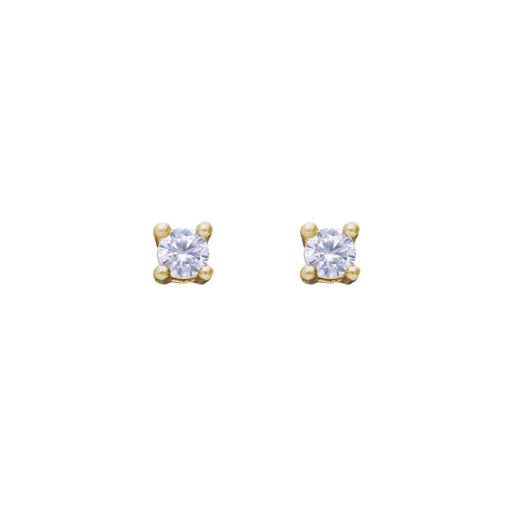 Diamonfire Four Claw Solitaire Stud Earrings