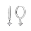 Diamonfire Assembled Hoop Earrings with Drop