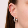Beginnings Milgrain Edge Chunky Hoop Earrings