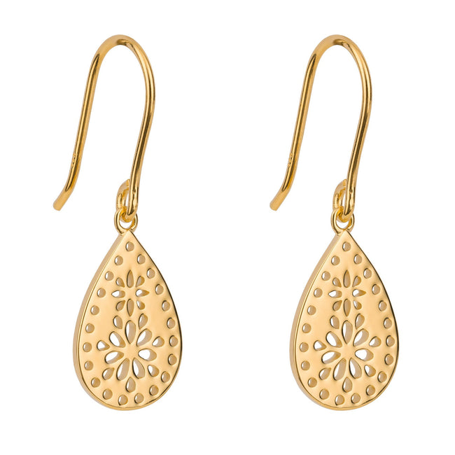 Pendientes de gota con patrón de encaje recortado Beginnings