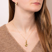 Beginnings Double Spiral Disc Drop Pendant
