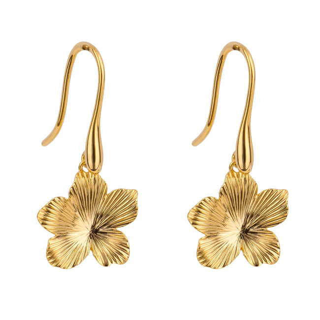 Pendientes colgantes 3D florales Beginnings
