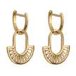 Beginnings Geometric Fan Drop Earrings