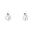 D For Diamond Perlenohrstecker mit Diamant
