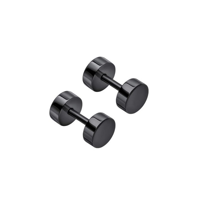 Pendientes de botón redondos lisos Fred Bennett