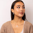 Beginnings Geometrical Lace Textured Drop Earrings