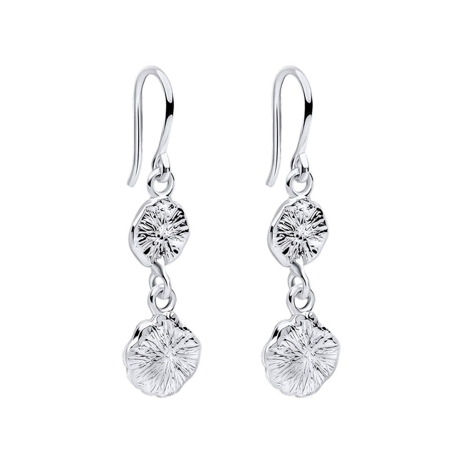 Beginnings Spray Textured Discs Drop Earrings