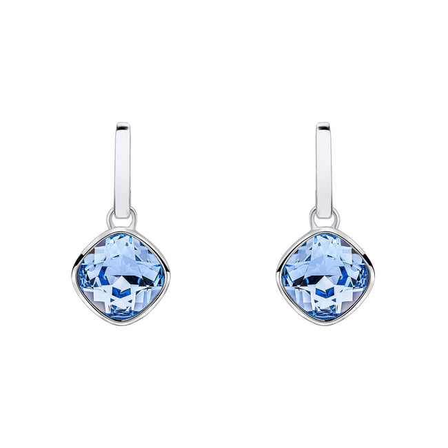 Beginnings Cushion Cut Crystal Drop Stud Earrings