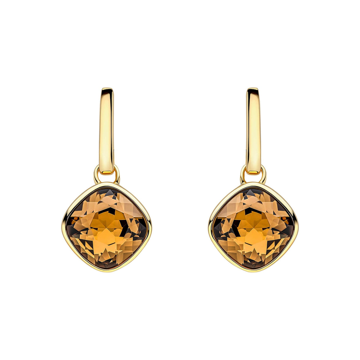 Beginnings Cushion Cut Crystal Drop Stud Earrings