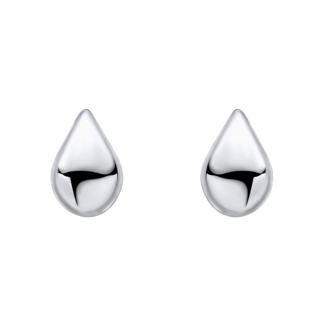 Beginnings Highly Polished Droplet Stud Earrings