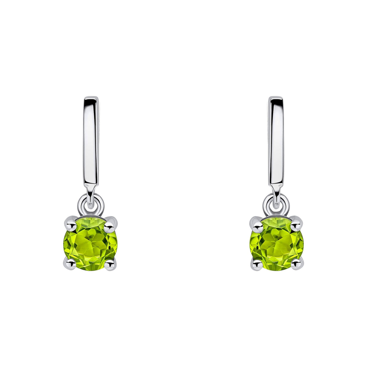 Beginnings Round Semi Precious Drop Stud Earrings