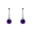 Beginnings Round Semi Precious Drop Stud Earrings