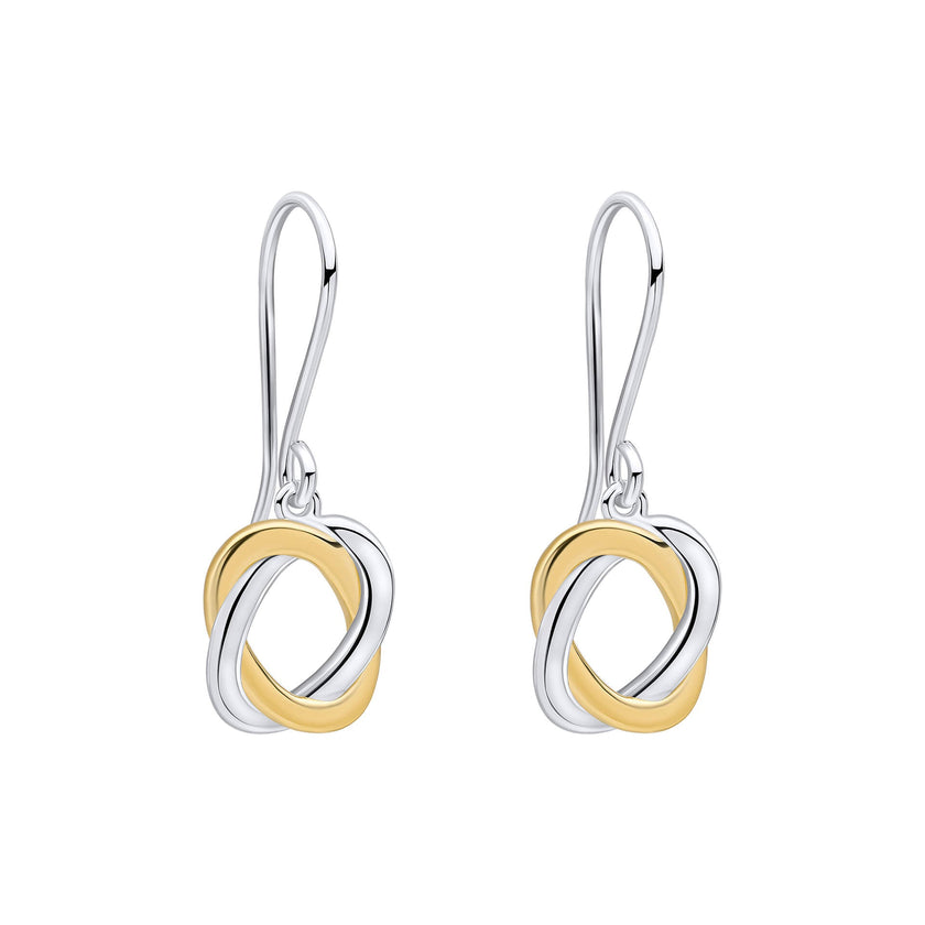 Beginnings Woven Circle Drop Earrings