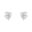 Pendientes de botón Hoja de Monstera de Beginnings