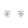 Pendientes de botón Hoja de Monstera de Beginnings