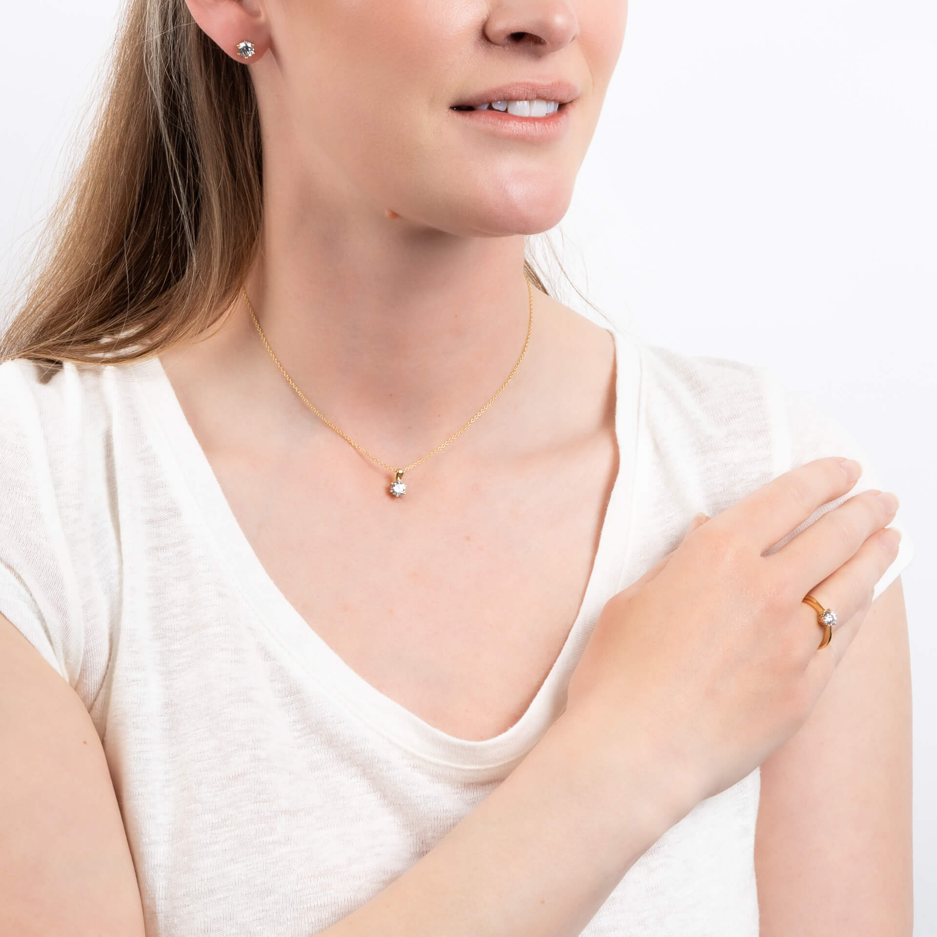 Diamonfire Sechs-Krappen-Anhänger mit Karat