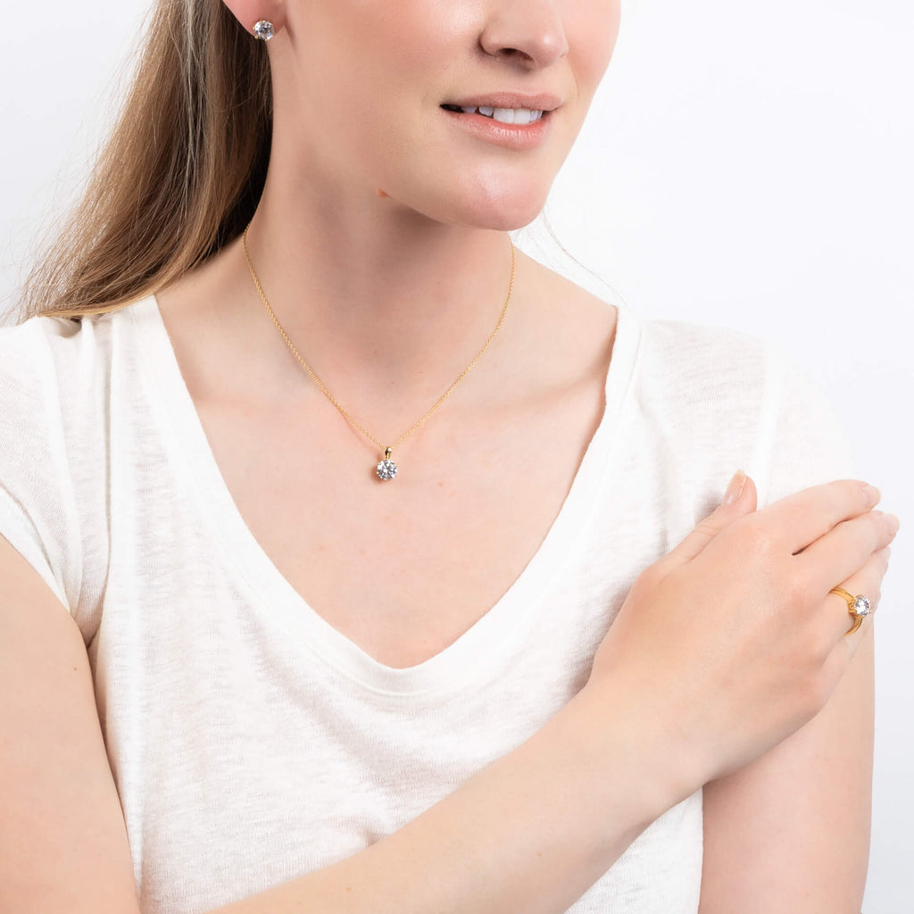 Diamonfire Sechs-Krappen-Anhänger mit Karat