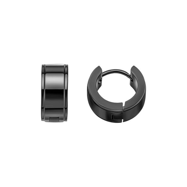 Pendientes de aro de acero inoxidable Fred Bennett