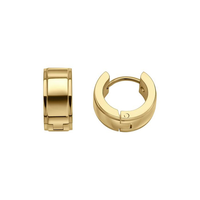 Pendientes de aro de acero inoxidable Fred Bennett
