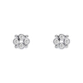 Beginnings Multi Bezel Set Cubic Zirconia Stud Earrings