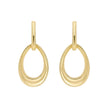 Beginnings Open Teardrop Earrings with Millegrain Edge