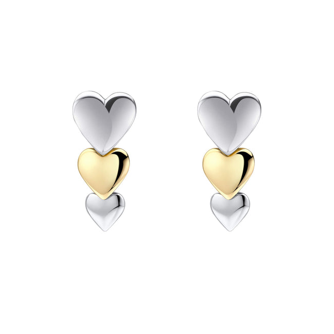 Beginnings Cascading Hearts Drop Earrings