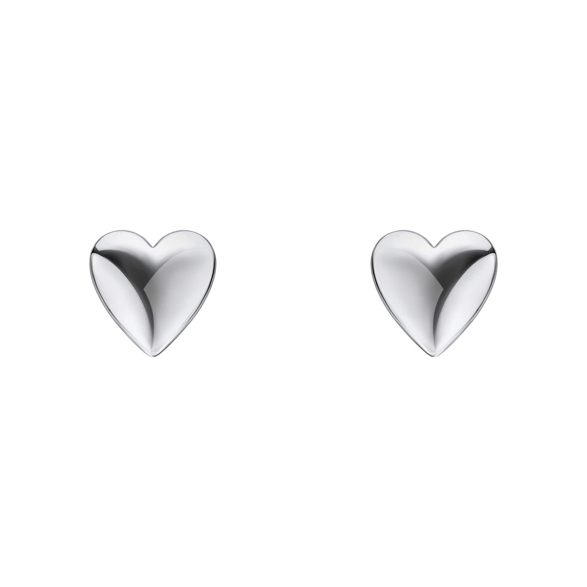 Beginnings Polished Heart Stud Earrings