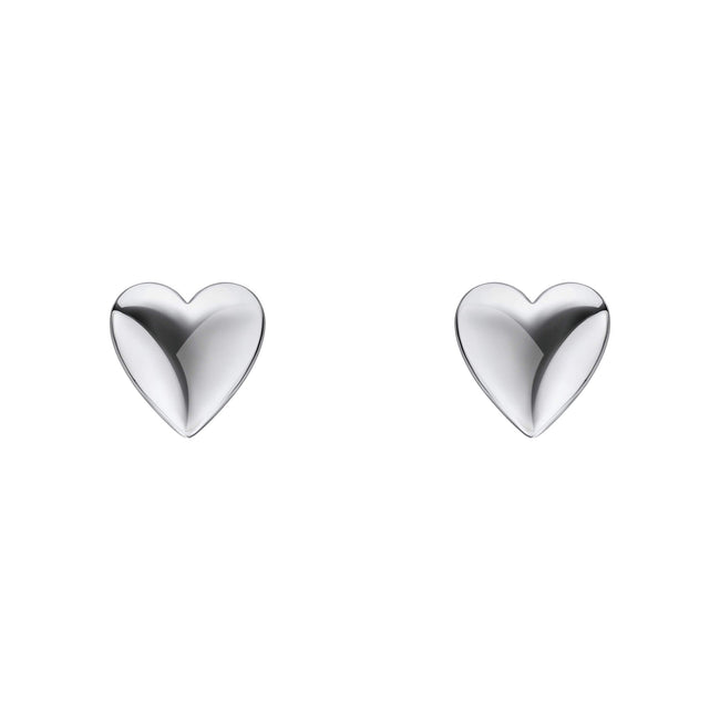 Beginnings Polished Heart Stud Earrings