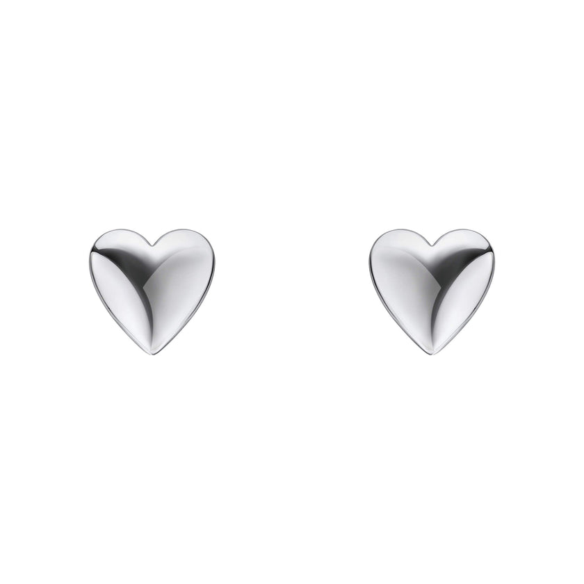 Beginnings Polished Heart Stud Earrings