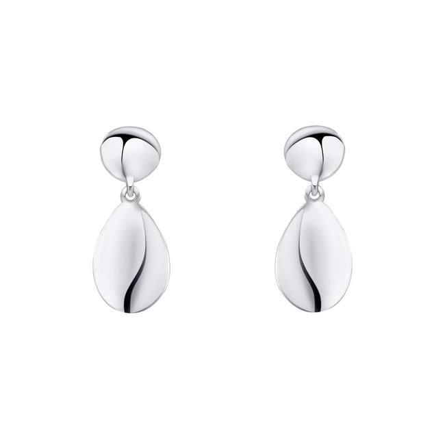 Beginnings Organic Pebble Double Drop Earrings