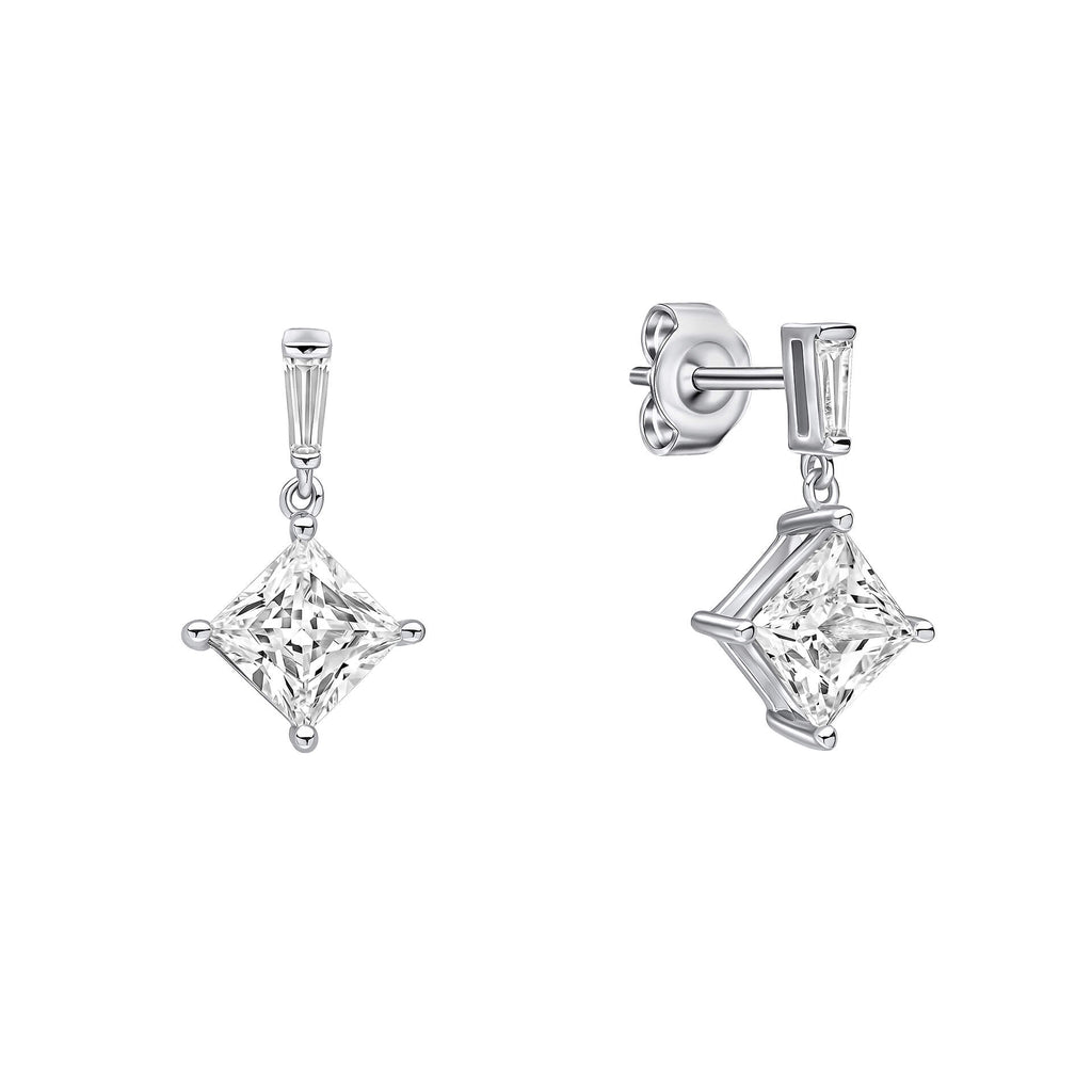 Diamonfire Prinzessschliff Ohrhänger