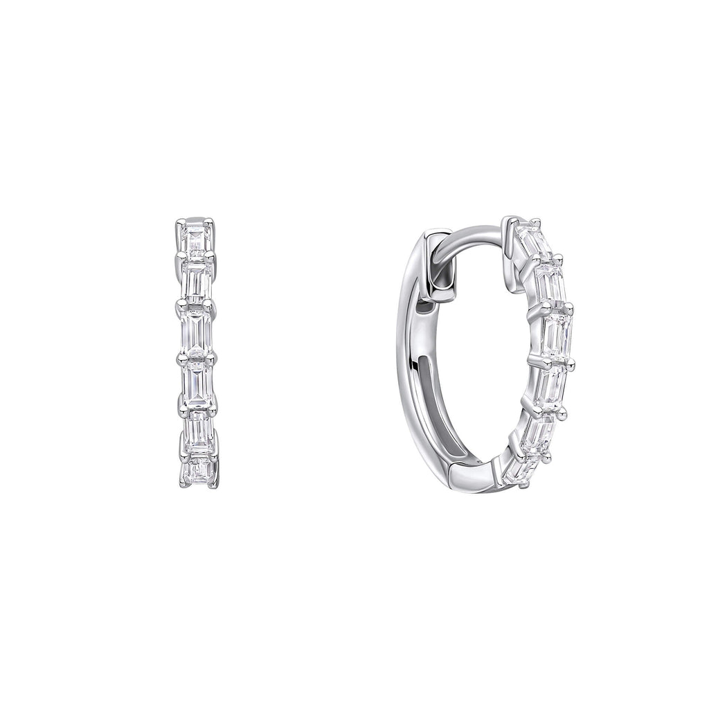 Diamonfire Baguette-Zirkonia-Creolen