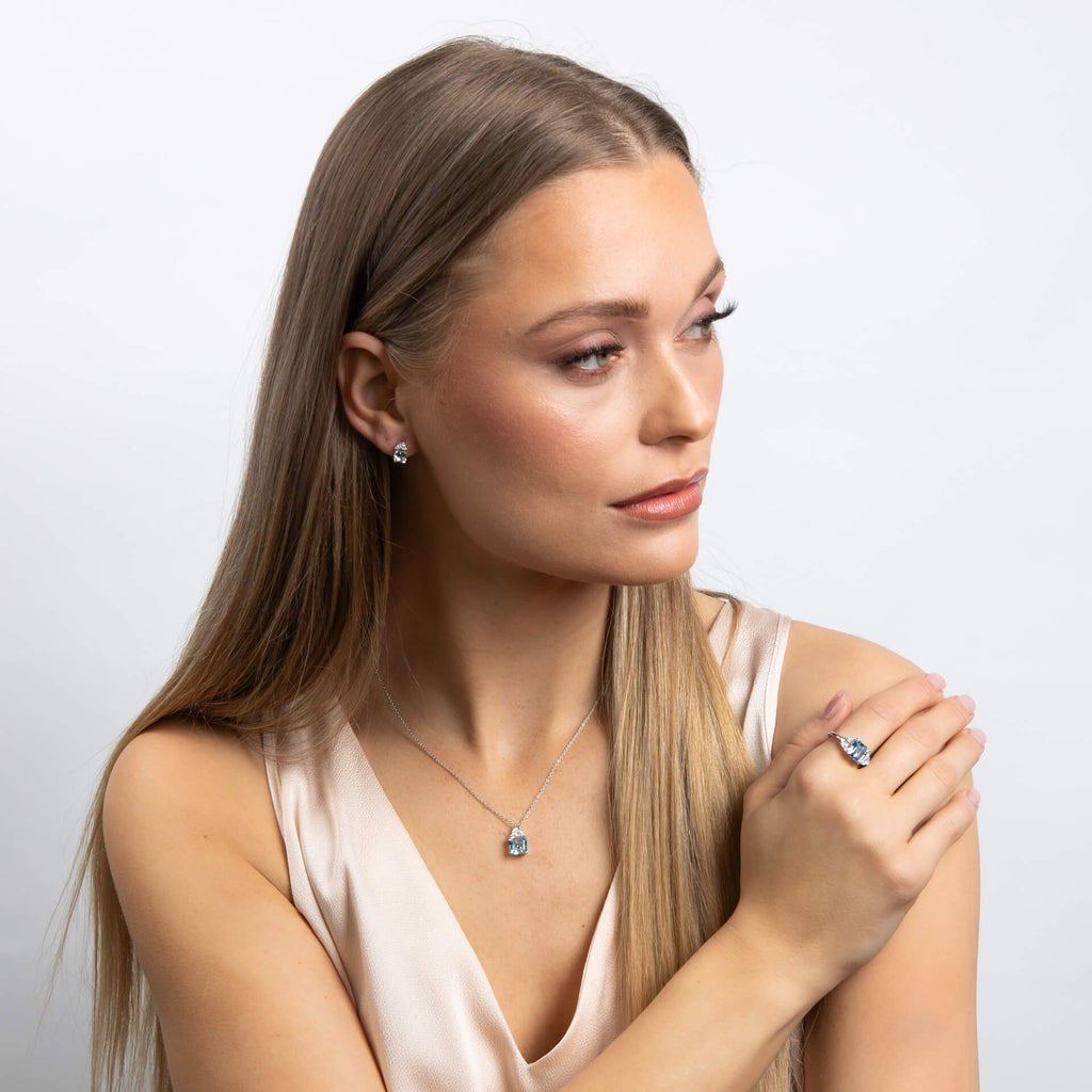 Diamonfire Square Cut Necklace