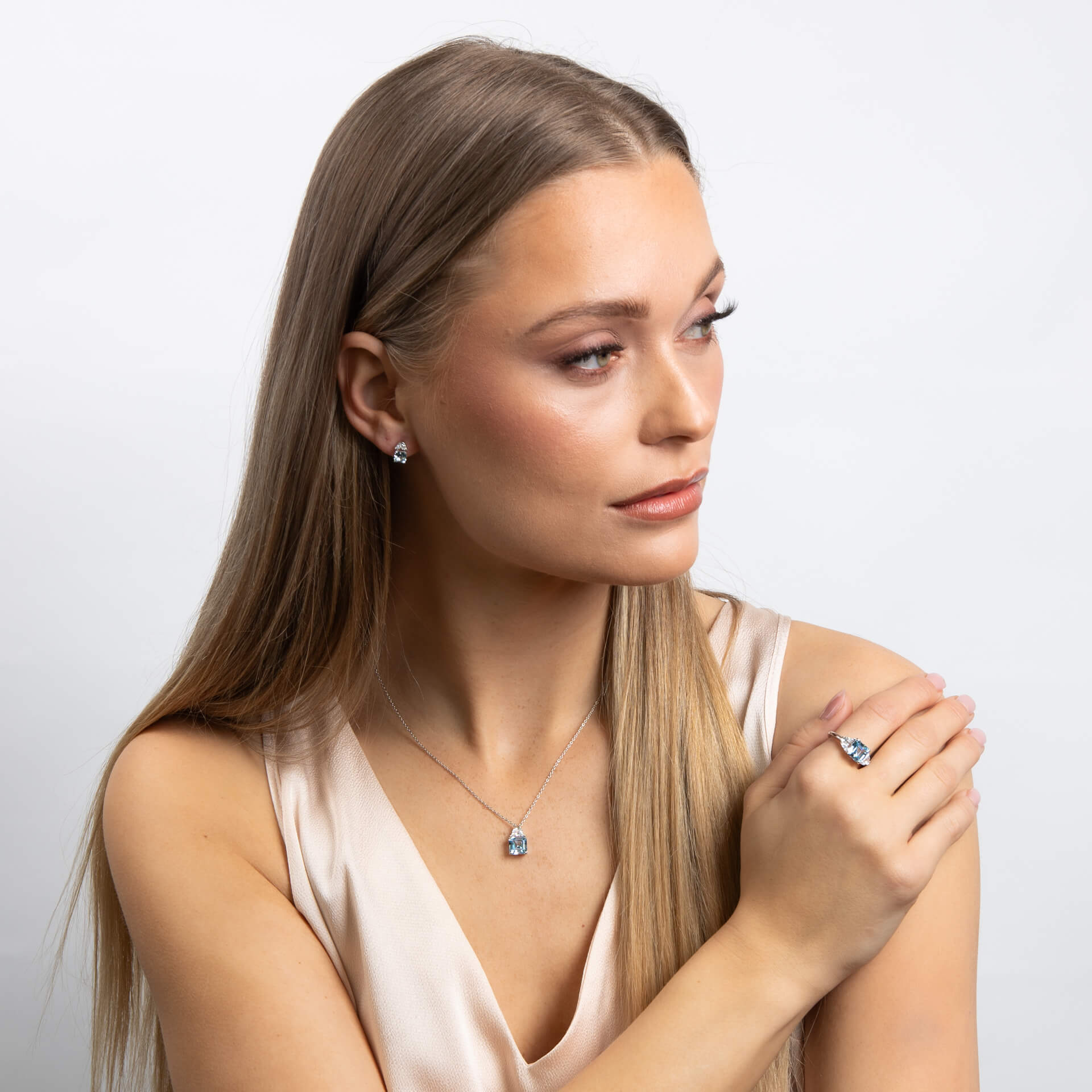 Diamonfire Square Cut Necklace