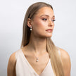 Diamonfire Zirconia and Shell Pearl Drop Pendant