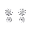 Laura Ashley Silver Thorncliff Daisy Drop Earrings