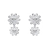 Laura Ashley Silver Thorncliff Daisy Drop Earrings