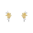 Laura Ashley Silver Heritage Daffodil Stud Earrings