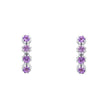 Laura Ashley Silver Alford Meadow Light Amethyst Earrings
