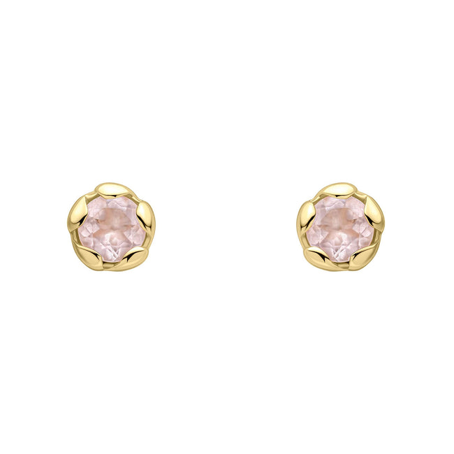 Aretes de plata con forma de pétalo de Laura Ashley con piedras semipreciosas