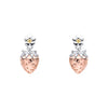 Pendientes Laura Ashley de plata con diseño de fresa