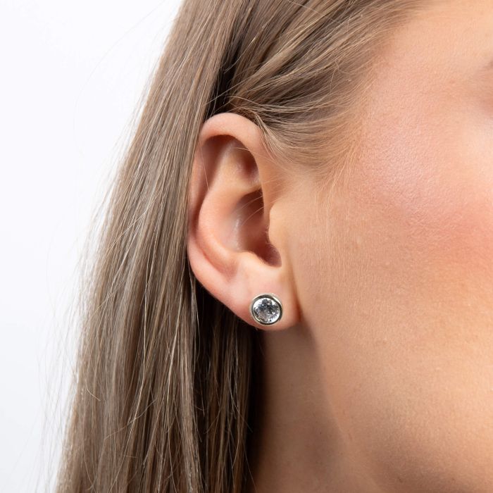 Diamonfire Bezel Set Carat Stud Earrings