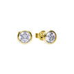 Diamonfire Bezel Set Carat Stud Earrings