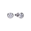 Diamonfire Bezel Set Carat Stud Earrings