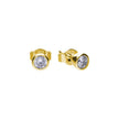 Diamonfire Bezel Set Carat Stud Earrings