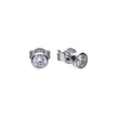 Diamonfire Bezel Set Carat Stud Earrings