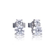 Diamonfire Duo Zirconia Stud Earrings