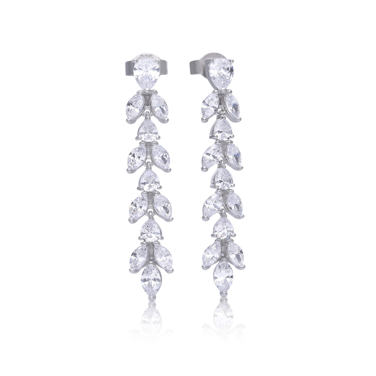 Diamonfire Vine Drop Earrings