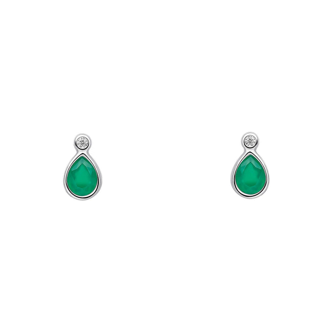 Pendientes con forma de flor Laura Ashley Silver Thornage